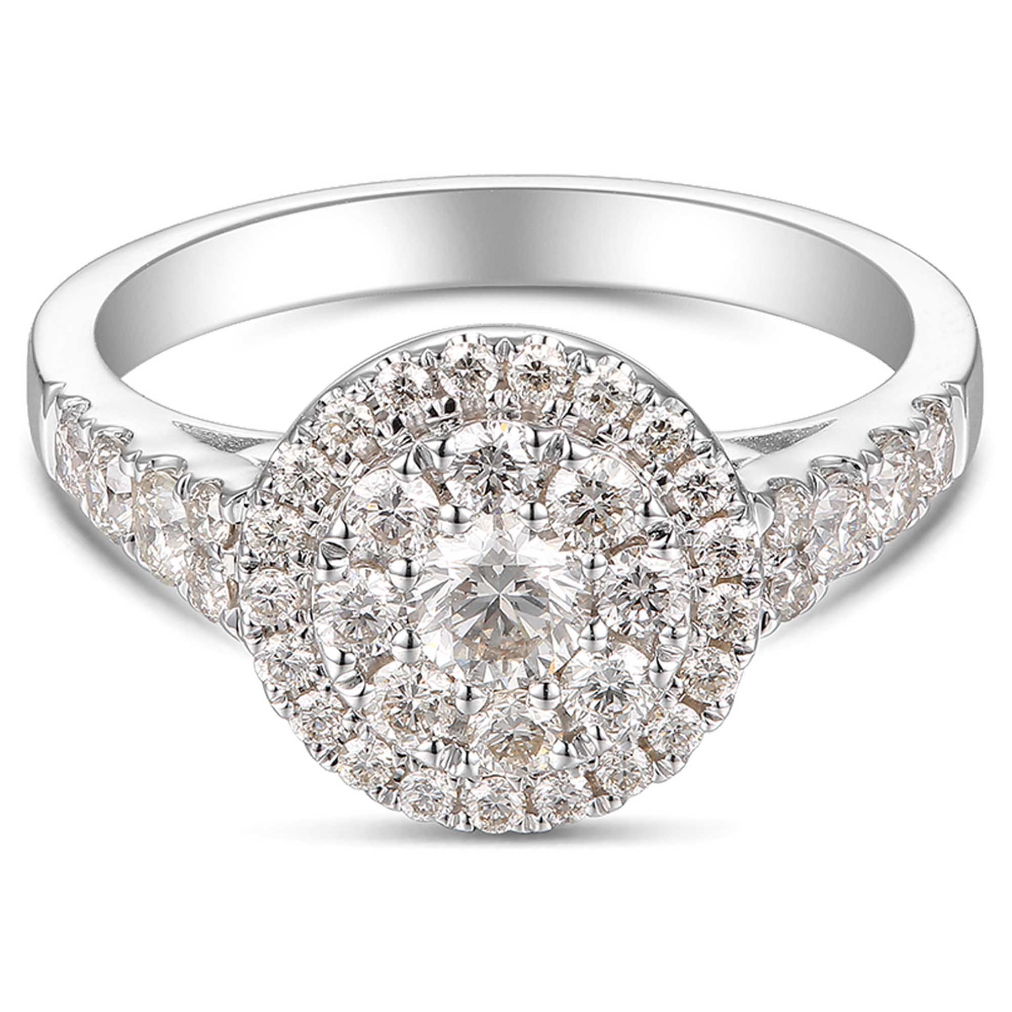 02 white gold round cut halo diamond ring