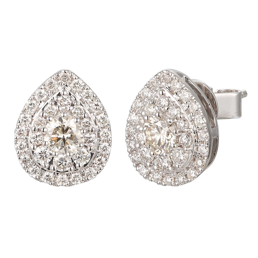 01 teardrop white gold diamond earrings