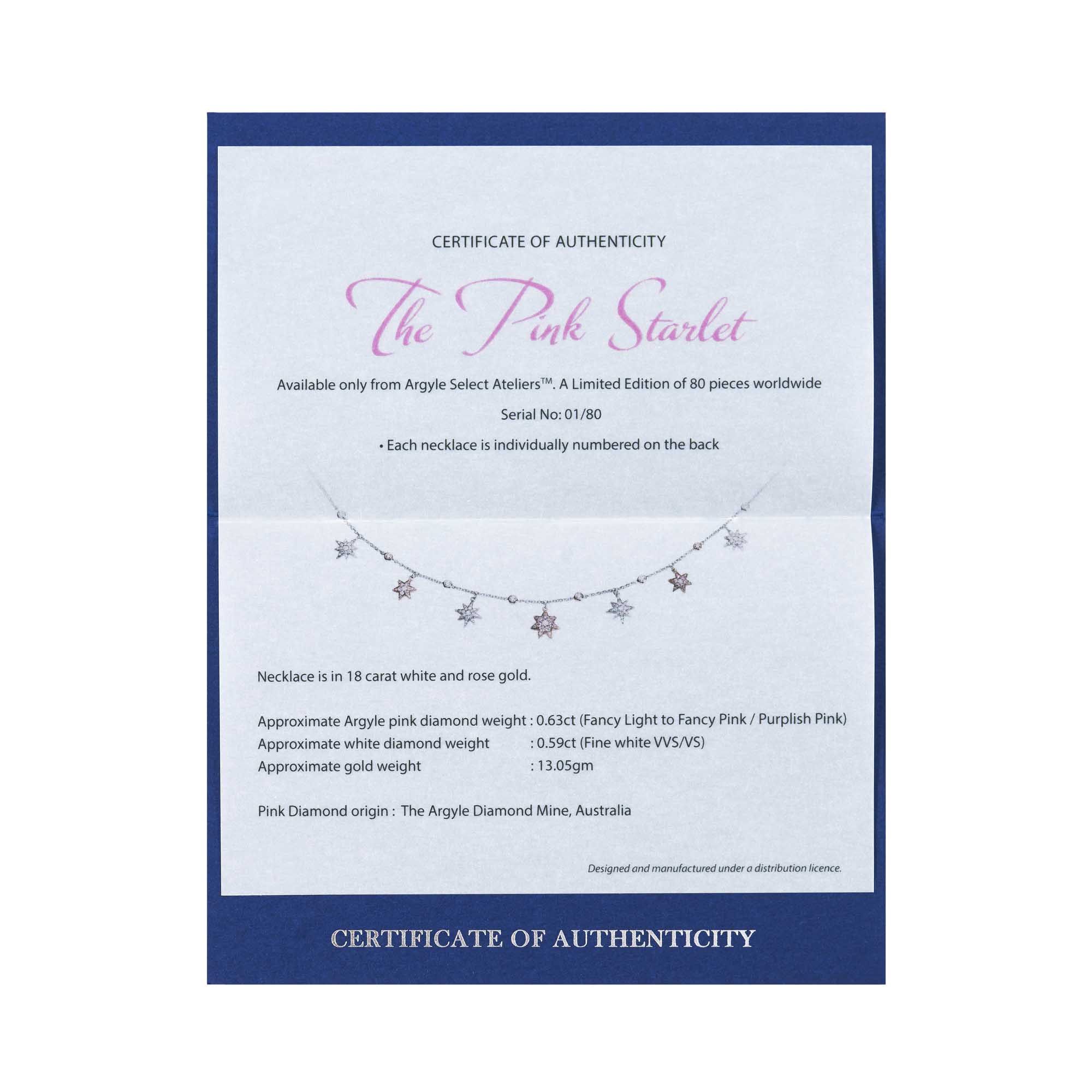 03 pink starlet limited edition necklace