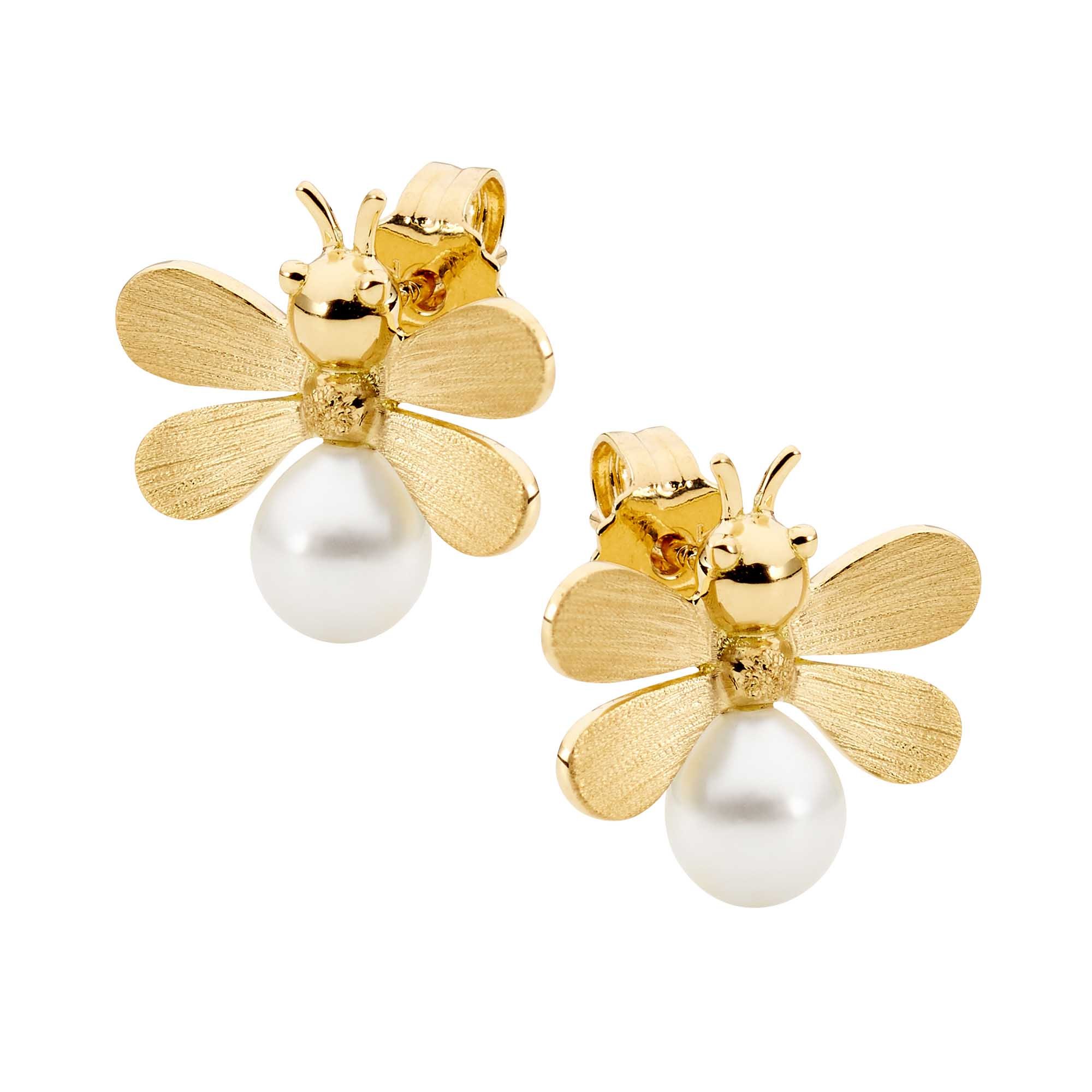 01  Allure Bumblebee Petite Pearl Studs 010 00804