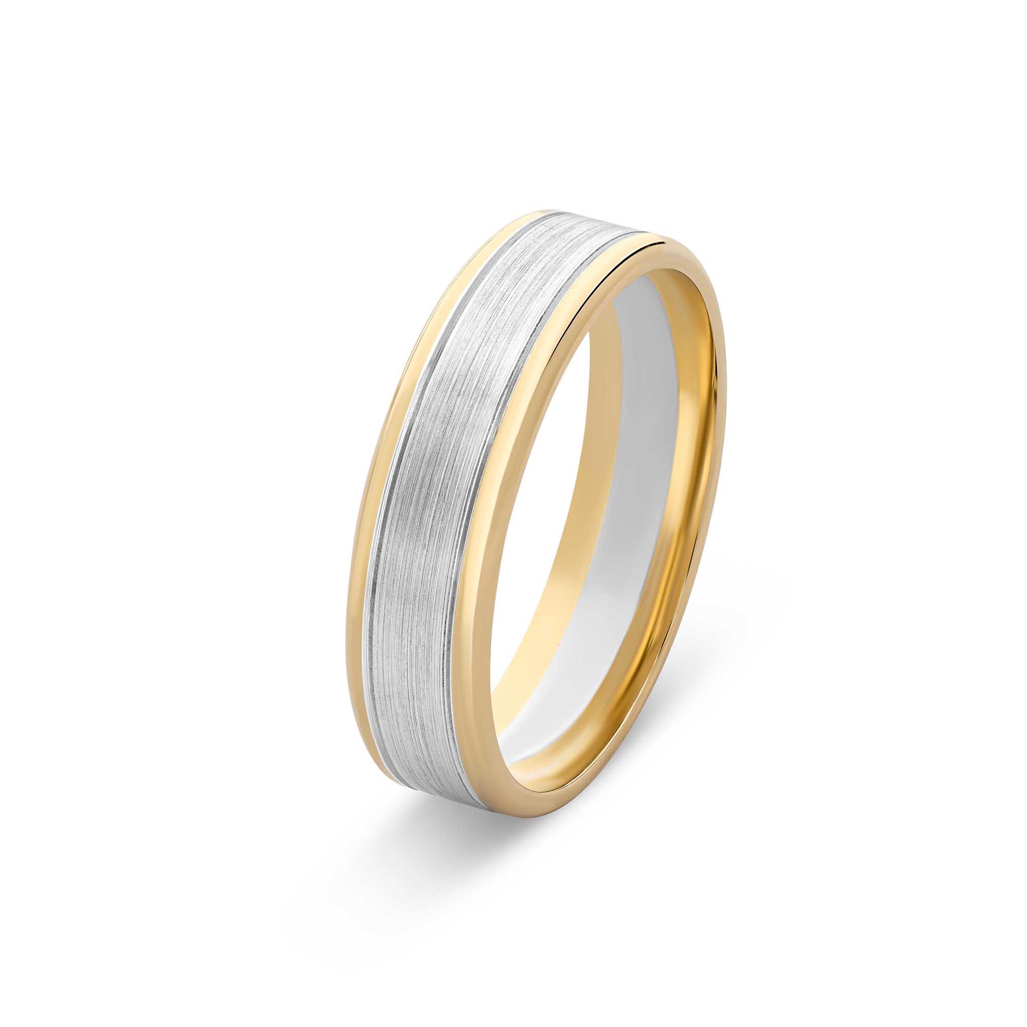 1 25V34DAA Alfred Yellow and White Gold Ring