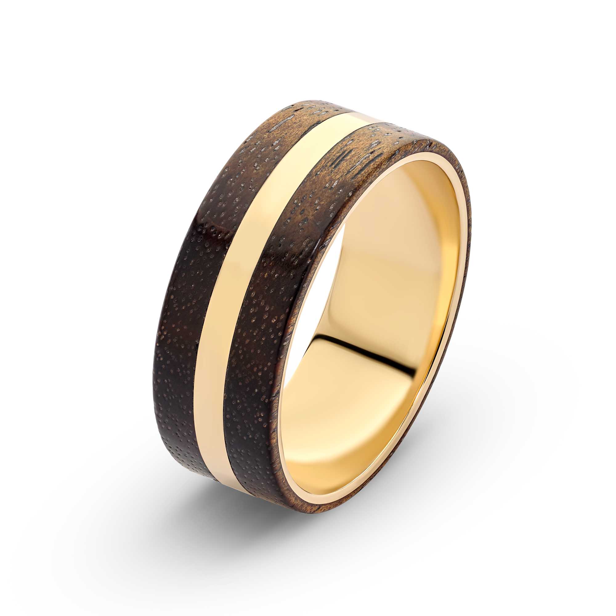 1 25V34GAA Frank Gold and Natural Wood Band