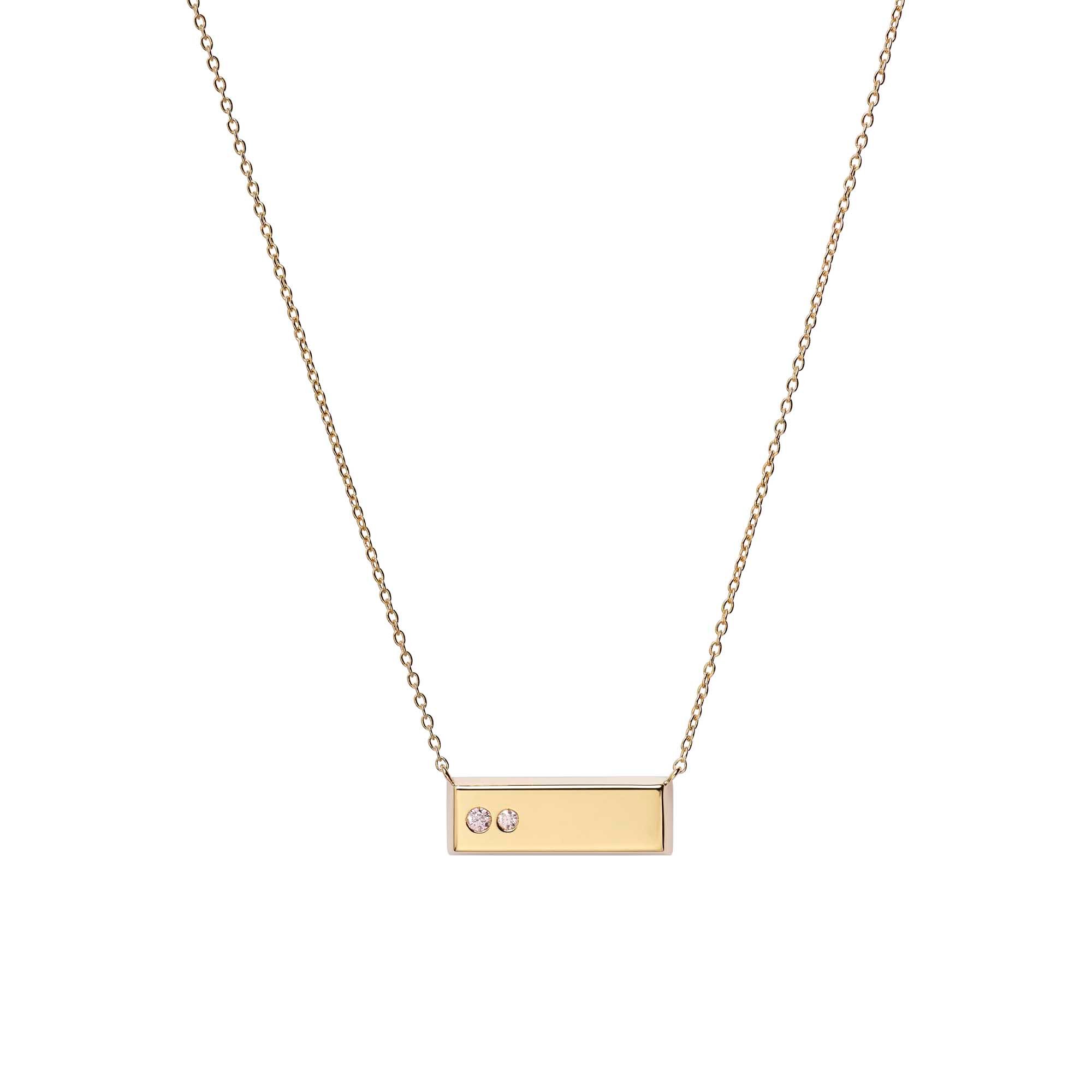 1 Natures Treasures Series II Bar Necklace 25V56AAA FrontOn