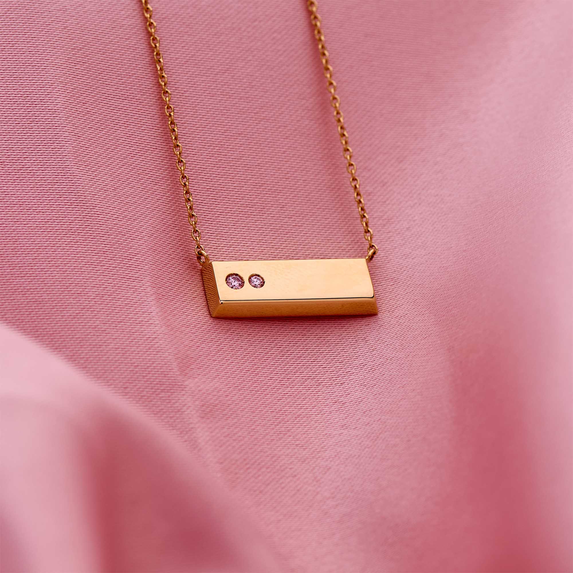 6 25V56AAA Natures Treasures Series II Bar Necklace Mood