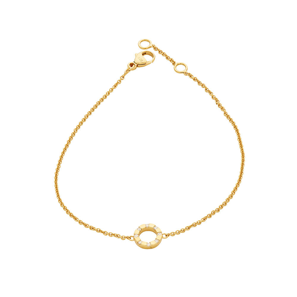 1 BL250301 Clara White Diamond Circle Bracelet Main (2)