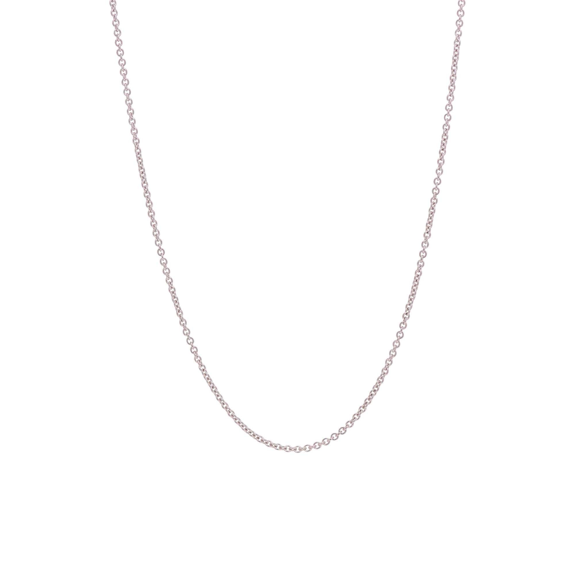 1 CH250601 9 Carat White Gold Trace Chain Main