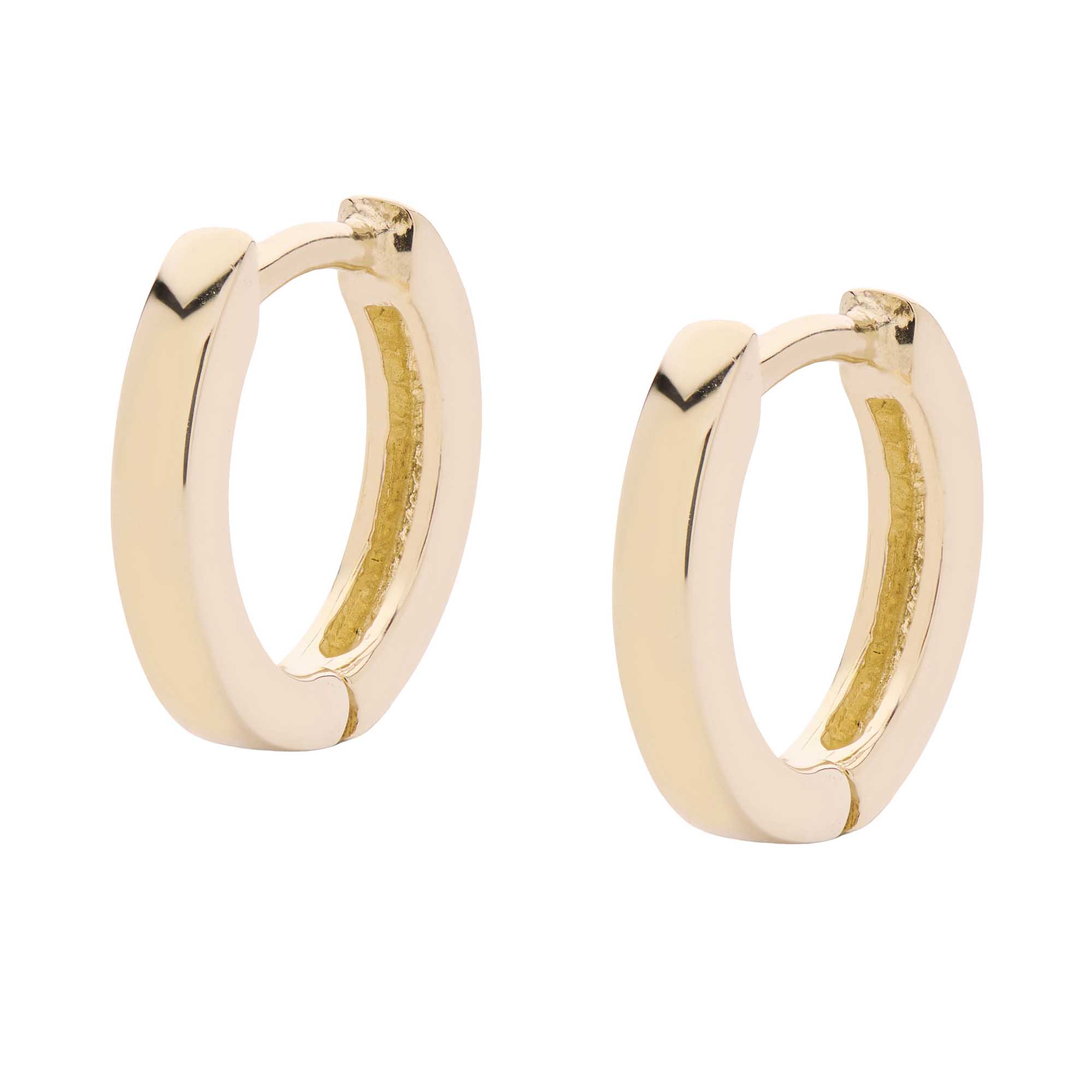 1 EA250102 Harlem Yellow Gold Huggie Earrings Main