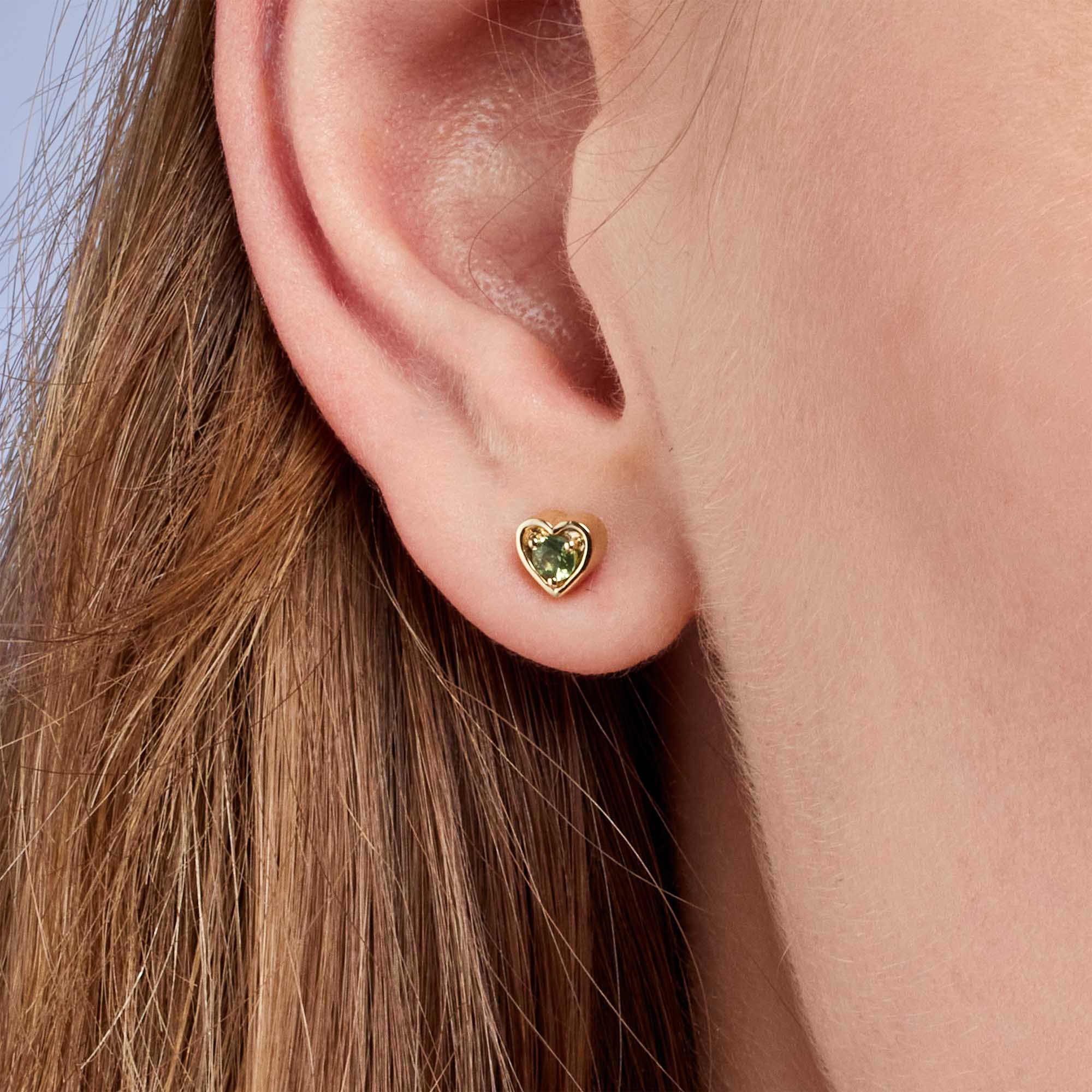 2 EA250501 Peigi Green Sapphire Earrings ModelCloseUp