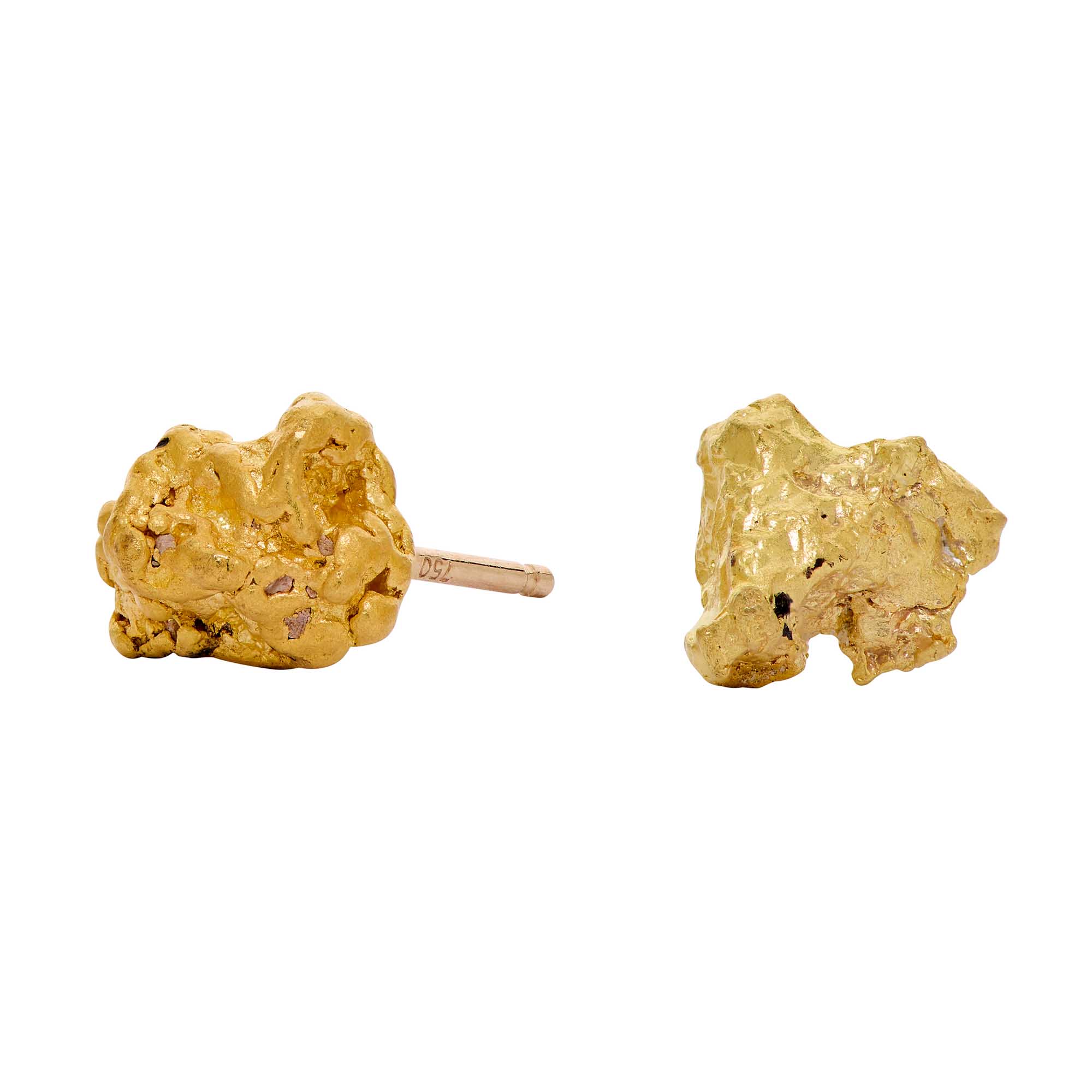 1 EANUG3B Nicola Natural Nugget Stud Earrings Main