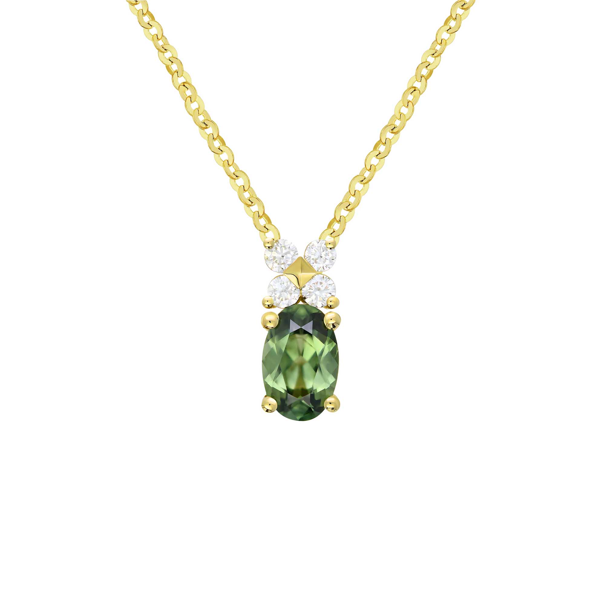 1 NE250301 Holly Sapphire and Diamond Necklace Main