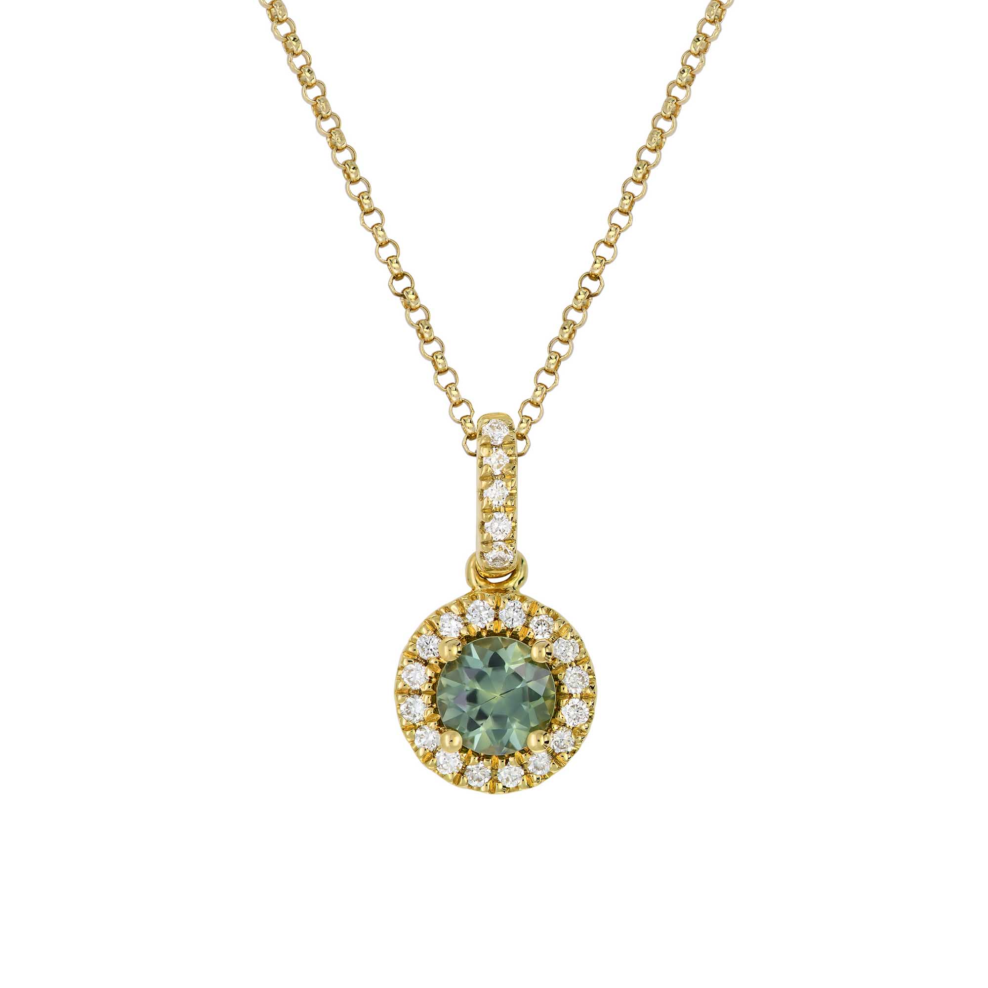1 NE250401 Delphine Sapphire and Diamond Necklace Main