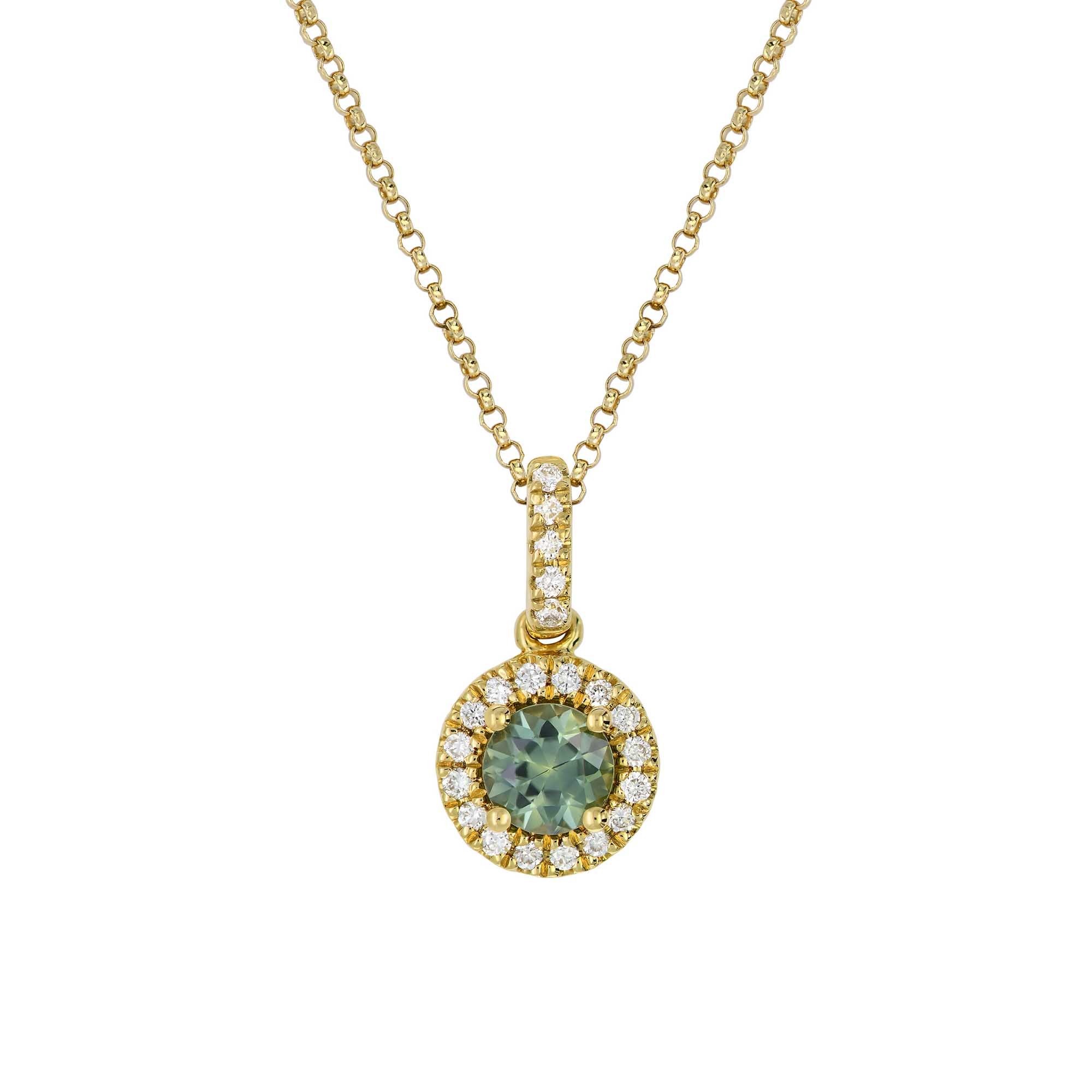 1 NE250401 Delphine Sapphire and Diamond Necklace Main