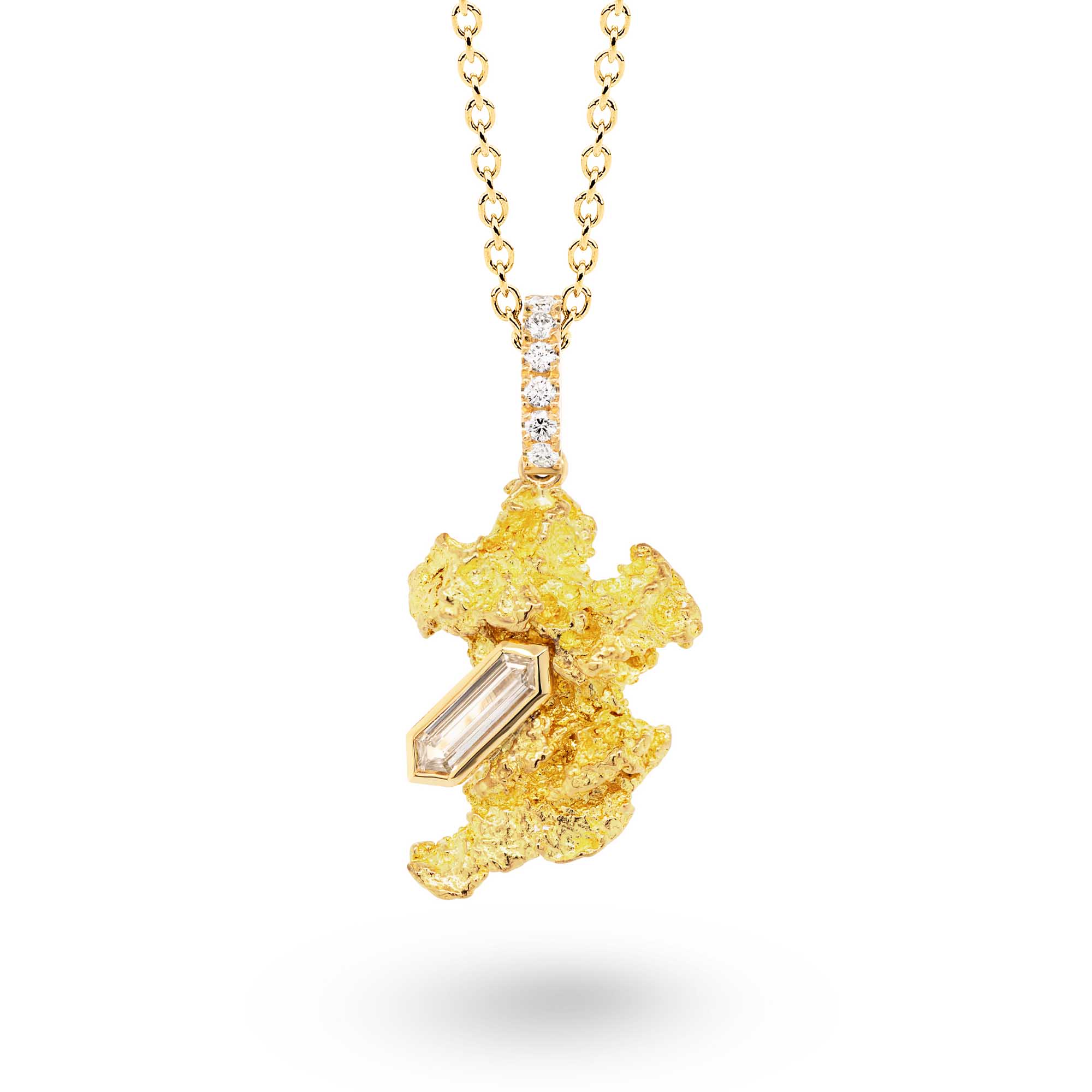 1 Stacey Natural Nugget Diamond Pendant PE250403