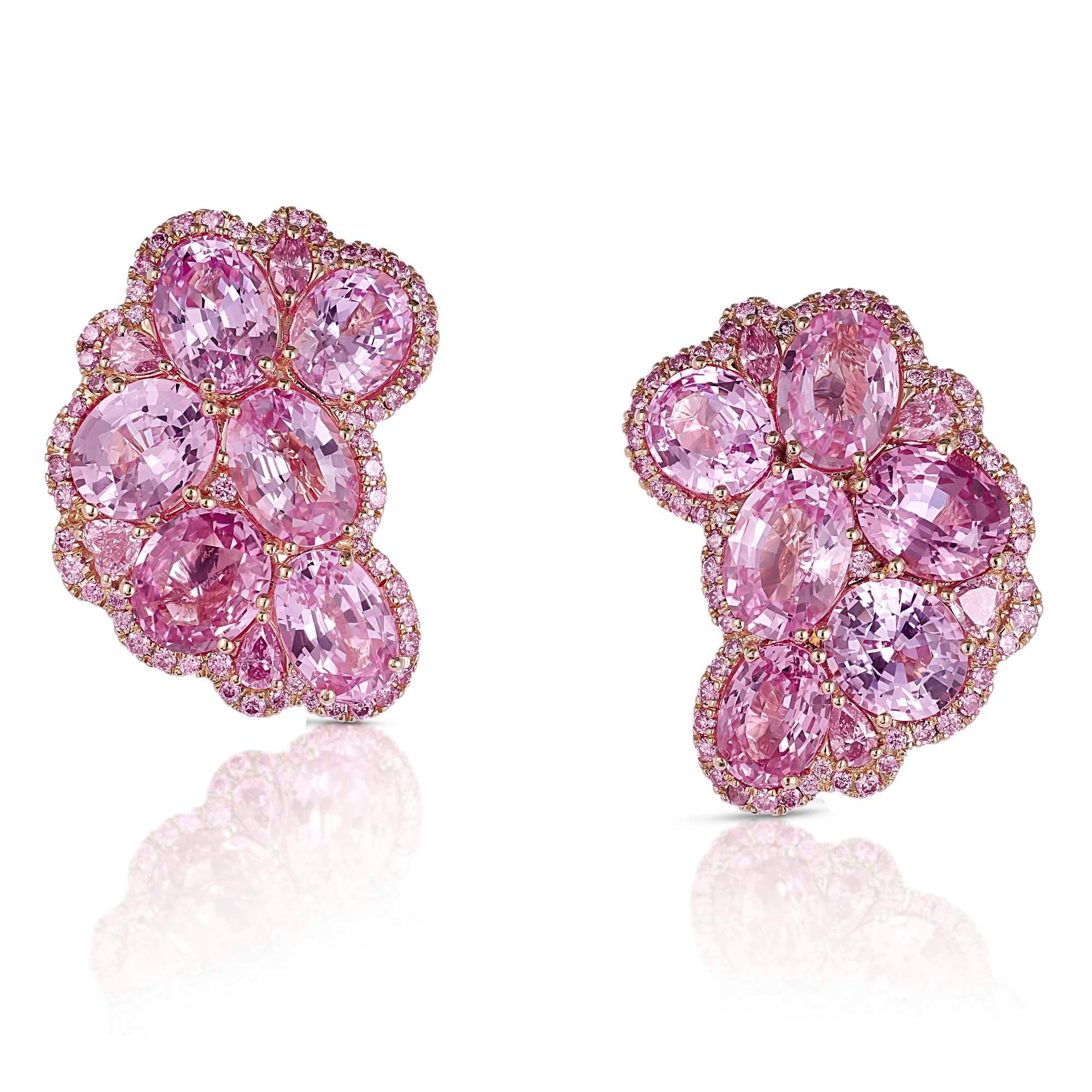 1 EA251601 Padparadscha Butterfly Wing Earrings Main