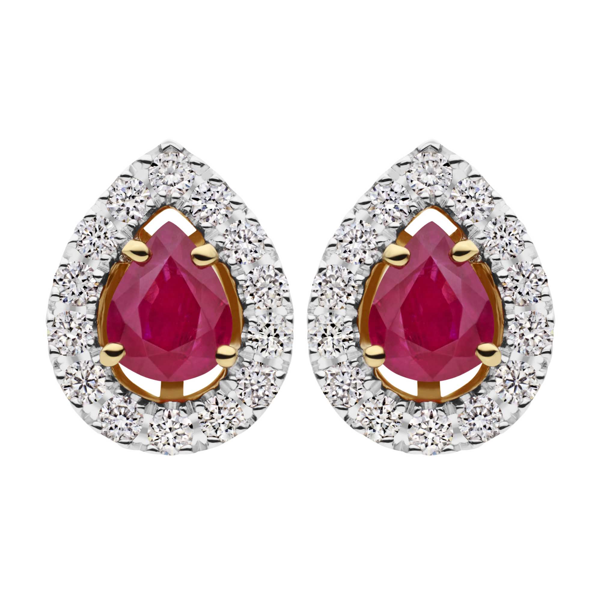 Earrings Diamond and Ruby Perth Mint Jewellery Store