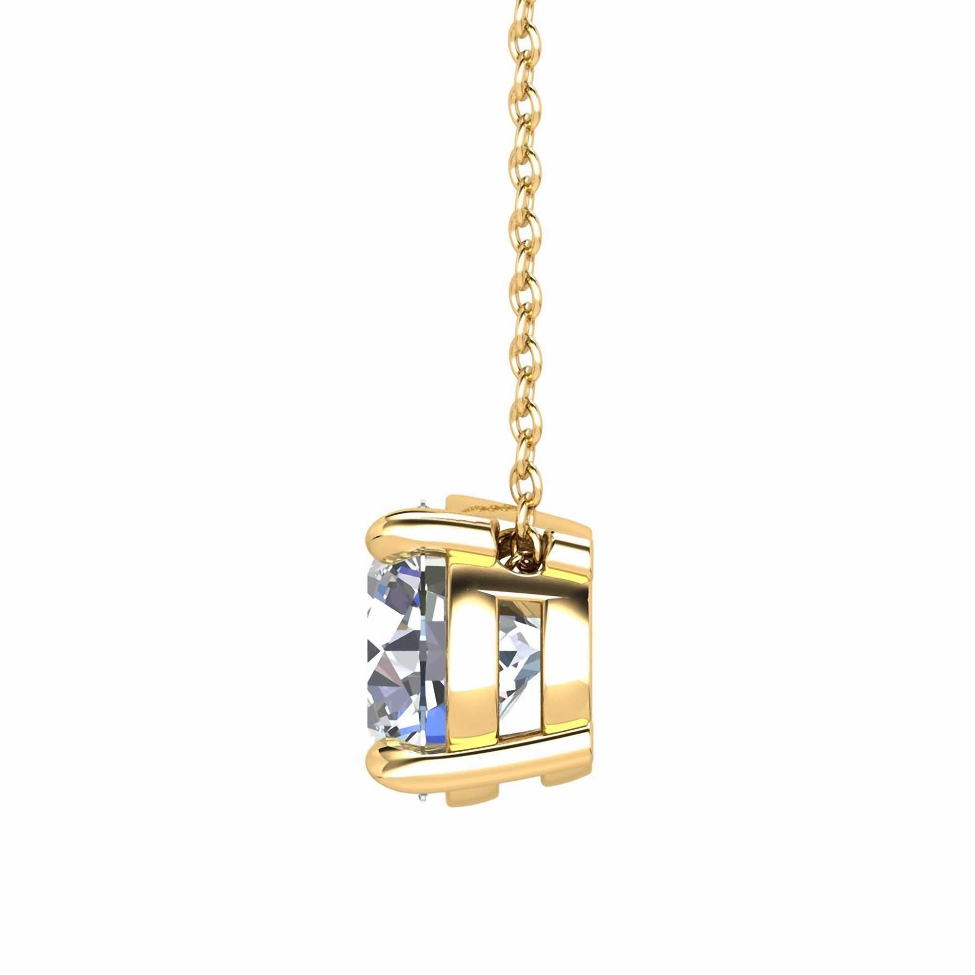 3 Violet Diamond Slider Necklace SideOn NEP1132