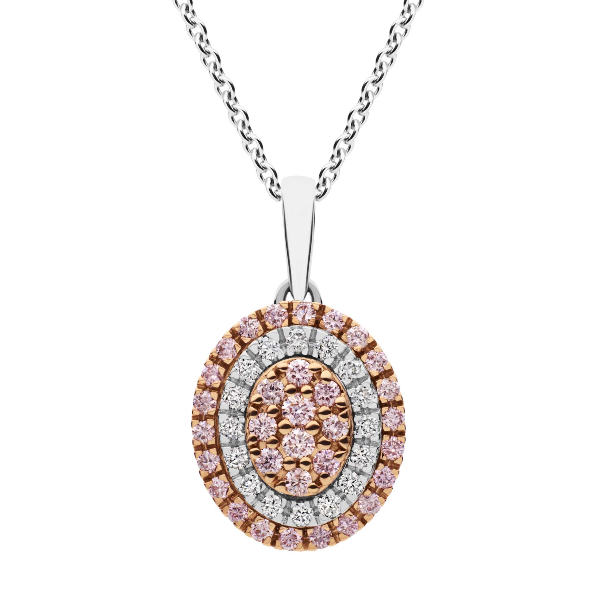 PEOVC101 18RGWG PnkDiaPendant 3895