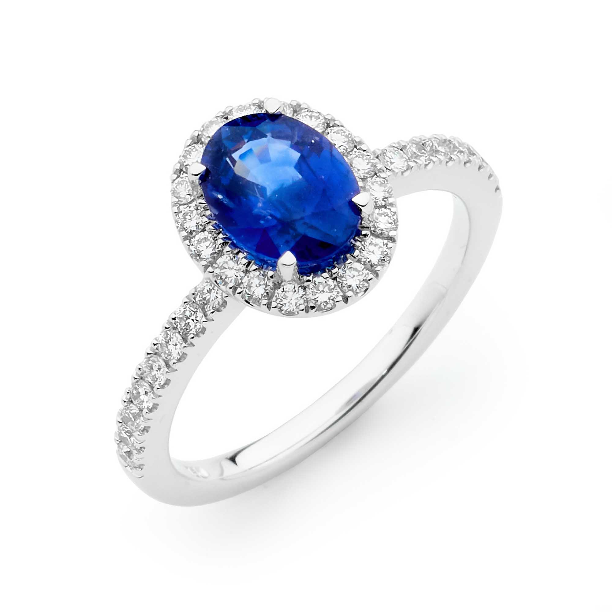 Oval Sapphire and Diamond Ring | Perth Mint Jewellery Store