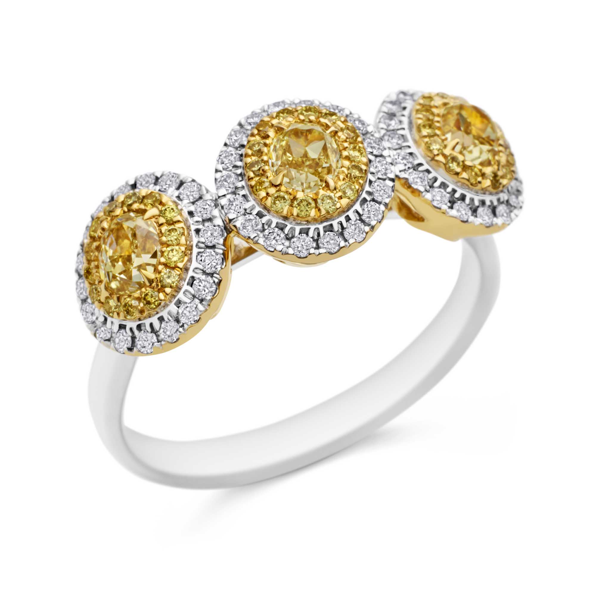RIWCJ352 18WG YellowDiaRing 4560