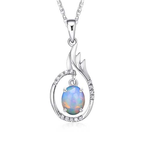 Opal gold plated pendant from The Perth Mint.