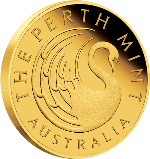PMGOLDSWAN1 Gold Swan Medallion