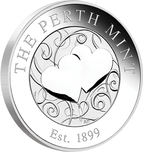 PMHEART Silver Hearts Medallion