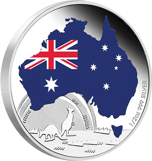 PMMAP Silver Australian Map Medallion