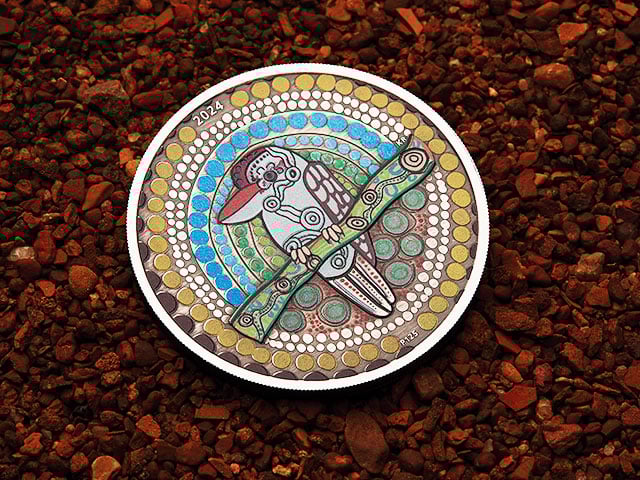 The Kookaburra Kaa Kaa coin released by The Perth Mint.