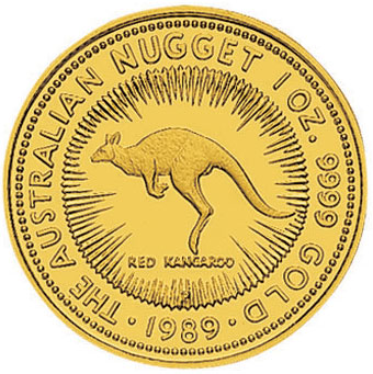 Australian Nugget 1989 gold coin