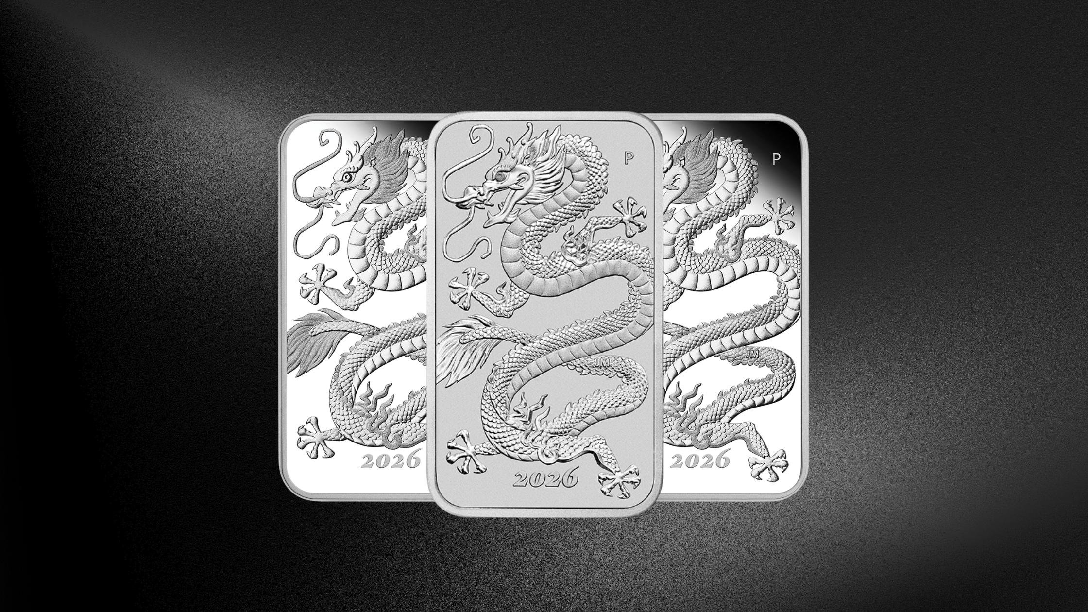 3 silver 1oz dragon rectangular coins