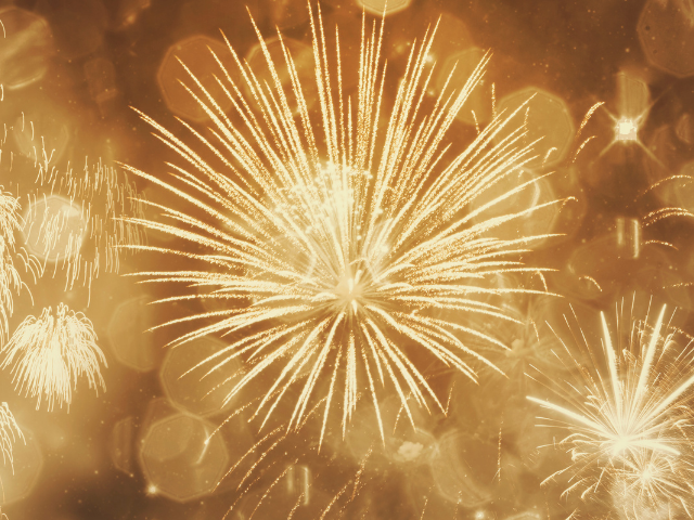 gold fireworks