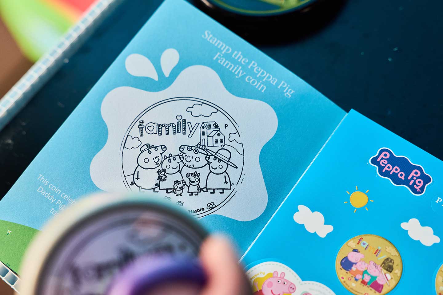Peppa Pig booklet and stamp activity