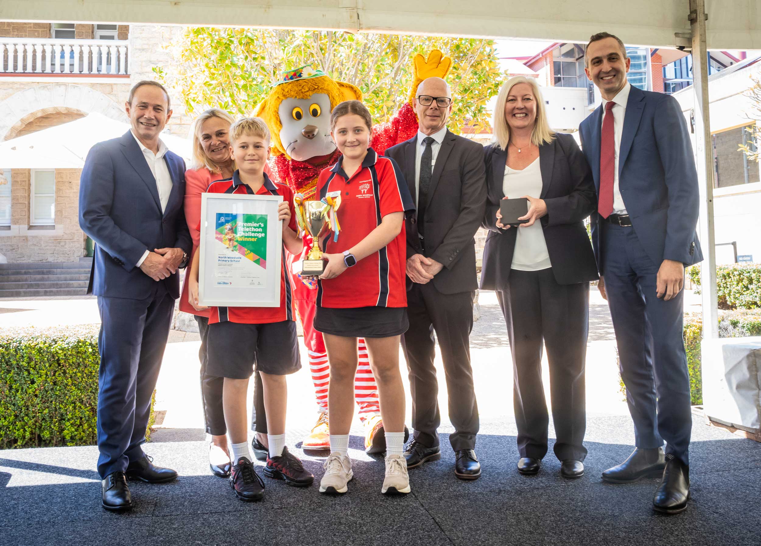 North Woodvale students presented with their award