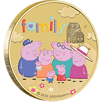 200X200 Peppa pig base metal coin